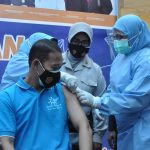 Kapolres Tanjungpinang Disuntik Vaksinasi Covid-19