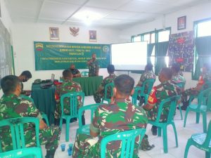 Tingkatkan Kemampuan Tugas Terhadap Wilayah, Koramil 01/Balai Gelar Ketatalaksanaan Binter TW IV 2021