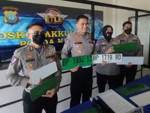 Awal Oktober Ditlantas Polda Kepri Terapkan Perubahan Plat Nomor Kendaraan Bermotor