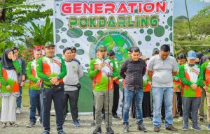 Ciptakan Lingkungan Bersih, Pembina Pokdarling Batu Bara buka giat Bootcamp Di Bukit Lawang