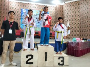 Kejuaraan Taekwondo Ke-4 Pengkot TI Tanjungpinang Atlet Lingga Sabet Juara Kedua