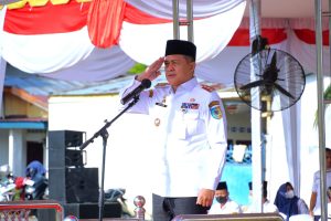 Usai Libur Lebaran, Bupati Zahir Pimpin Apel Hari Pertama Masuk Kerja