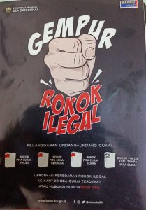 Brosur Gempur Rokok Ilegal oleh Bea Cukai Tanjungpinang Dipertanyakan