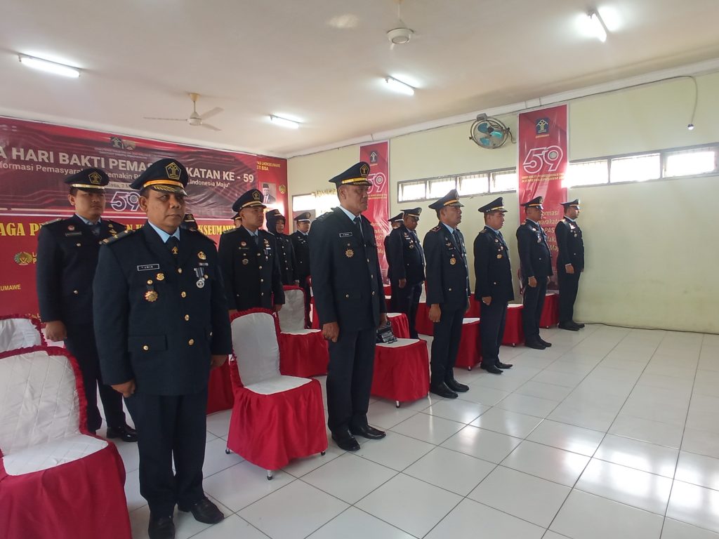 Lapas Lhokseumawe Ikuti Upacara HBP KE-59 Dan Halal Bihalal 