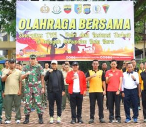 Jalin Silaturahmi, Dandim 0208/As Ikuti Senam Bersama Pemkab Batu Bara