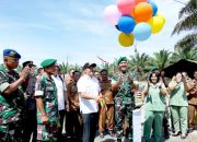 Bupati Batu Bara Ikut Resmikan Gapura Kompi A 126/KC