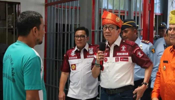 Menkumham RI Kunjungi Lapas Kelas IIA Narkotika Tanjungpinang