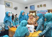 Ketua TP PKK Batu Bara Hadiri Pelatihan Menjahit Di Desa Pematang Rambai
