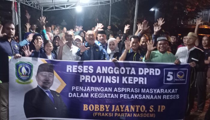 Ketua Komisi I DPRD Kepri Jaring Aspirasi Masyarakat Kota Tanjungpinang