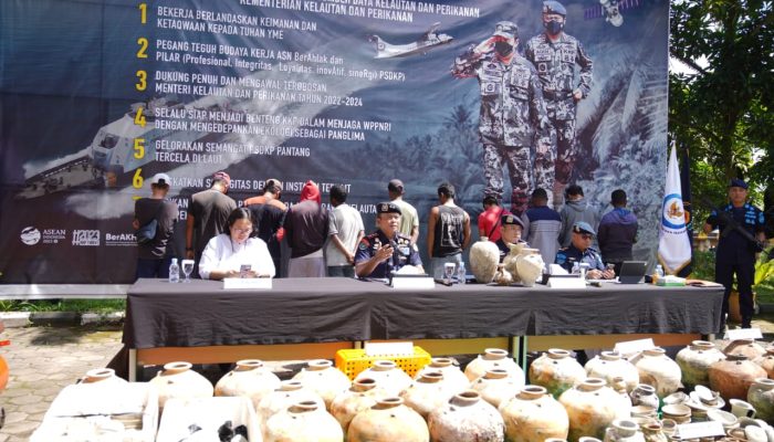 KKP Tangkap 3 Kapal Pelaku Pengangkatan BMKT Ilegal Asal Tanjungpinang