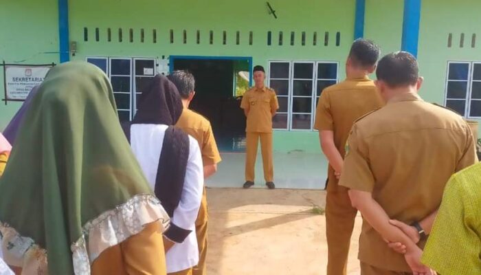 Desa Belungkur Rutin Apel Pagi Senin, Aref : Membentuk Kedisplinan