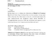 Viral Surat Permohonan Peserta Penerus Negeri Kepada Disdik Kepri, Begini Faktanya