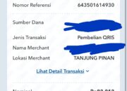 Transaksi QRIS Oleh Swalayan di Tanjungpinang di duga Langgar Peraturan Bank Indonesia 
