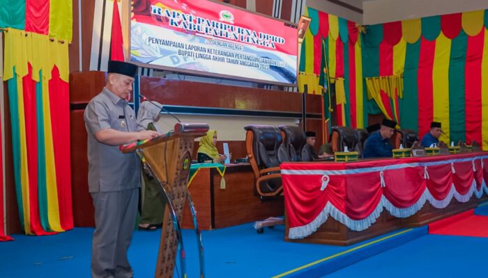 Rapat Paripurna Penyampaian LKPJ Bupati Lingga Tahun 2023