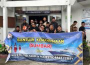 Majestic Fast Ferry dan Majestic Koi Farm Tanjungpinang Salurkan bantuan Senilai 150 Juta di Sumbar