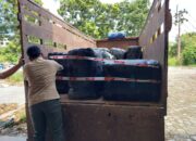 Satgas Catur BAIS TNI Tanjungpinang Berhasil Amankan 28 Koli Balpres di Gudang J&T