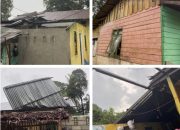 Angin Puting Beliung Rusak Rumah Warga Sergang