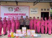 Peringatan HKGB ke-72, Bhayangkari Cabang Bintan Bagikan Vitamin A Kepada Balita.