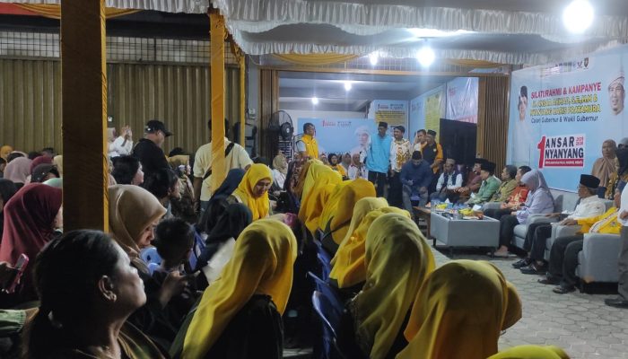 Peresmian Posko Pemenangan Ansar-Nyanyang, Dimeriahkan ‘Pantun Burung Kenek-kenek’