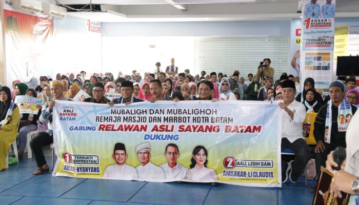 Ratusan Mubaligh dan Remaja Masjid Bergabung Dukung Ansar-Nyanyang