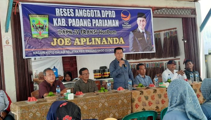 Joe Aplinanda Laksanakan Reses Perdana di Padang Sago, Serap Aspirasi Masyarakat