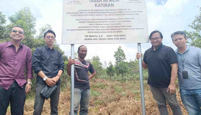 PT. BAI dan PT. MIPI Diduga Menyerobot Lahan, Ahli Waris Lahan Pasang Plang