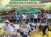 Polresta Tanjungpinang Tanam Jagung di Lahan Perhutanan Sosial, Dukung Ketahanan Pangan Nasional