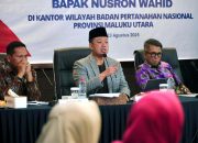 Pembinaan di Kanwil BPN Provinsi Maluku Utara, Menteri Nusron: Tugas Saya sebagai Menteri adalah Memberikan Kepastian dan Harapan