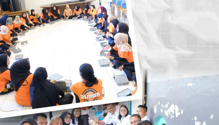 Jaga Kekompakan dan Kebersamaan, Petugas Rutan Kelas I Tanjungpinang Gelar Makan Bersama WB