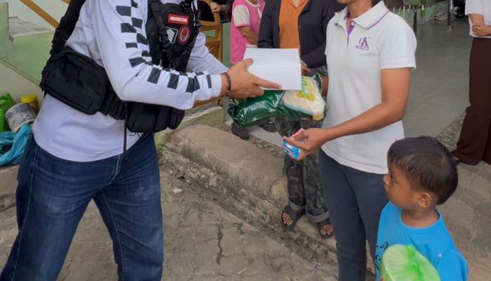 Razia Perut Lapar di Dompak, Bripka Zulhamsyah Putra Tebar Kepedulian dan Toleransi Beragama