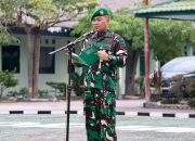 Dandim 0317/TBK Pimpin Upacara 17-an, Pertegas Kesiapsiagaan dan Disiplin Prajurit
