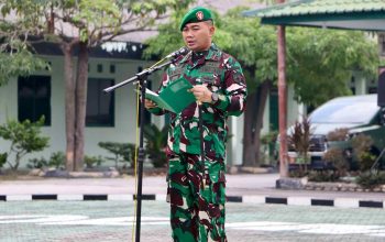Dandim 0317/TBK Pimpin Upacara 17-an, Pertegas Kesiapsiagaan dan Disiplin Prajurit