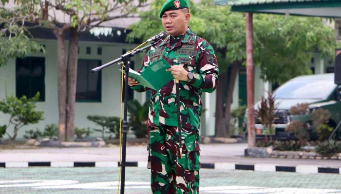 Dandim 0317/TBK Pimpin Upacara 17-an, Pertegas Kesiapsiagaan dan Disiplin Prajurit