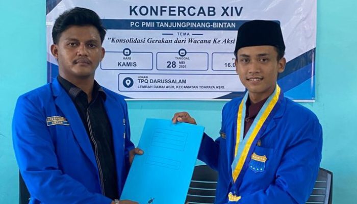 Muhammad Al Mujrin Nahkodai PC PMII Tanjungpinang-Bintan Periode 2026–2027