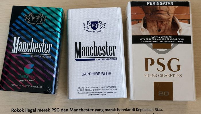 Rokok Ilegal PSG dan Manchester Kuasai Pasar Kepri, Muncul Isu Jaringan Terorganisir Libatkan Oknum